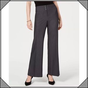 ♦️NWT Style & Co. Stretch Wide-Leg Pants Charcoal